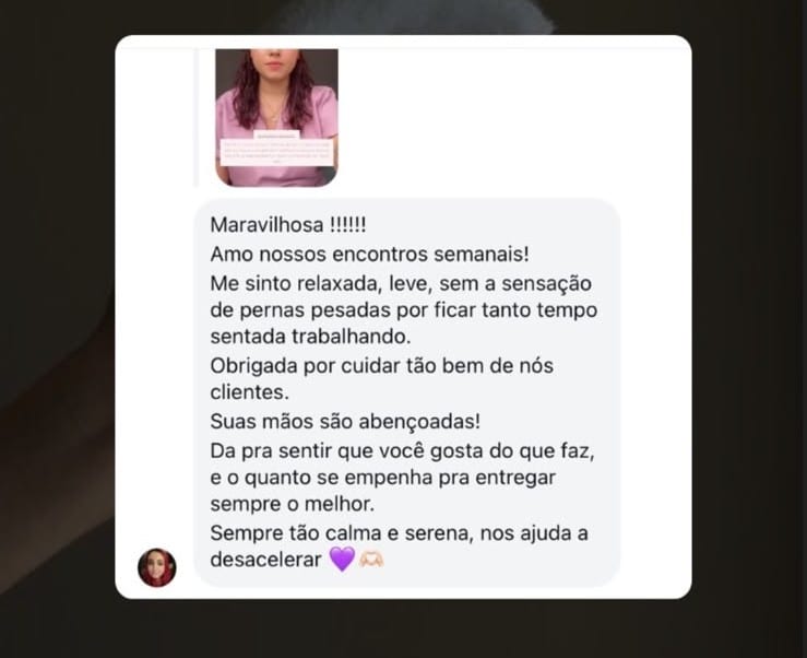 Print de conversa de cliente