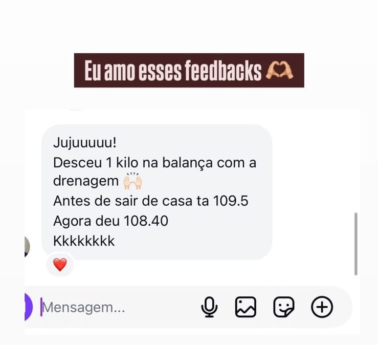 Print de avaliação de cliente